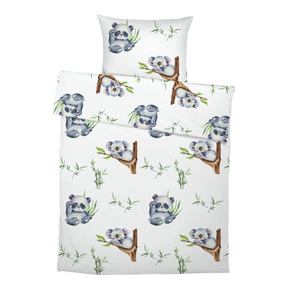 "Koala and panda" premium children's bed linen