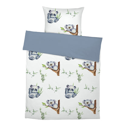 "Koala and panda" premium children's bed linen