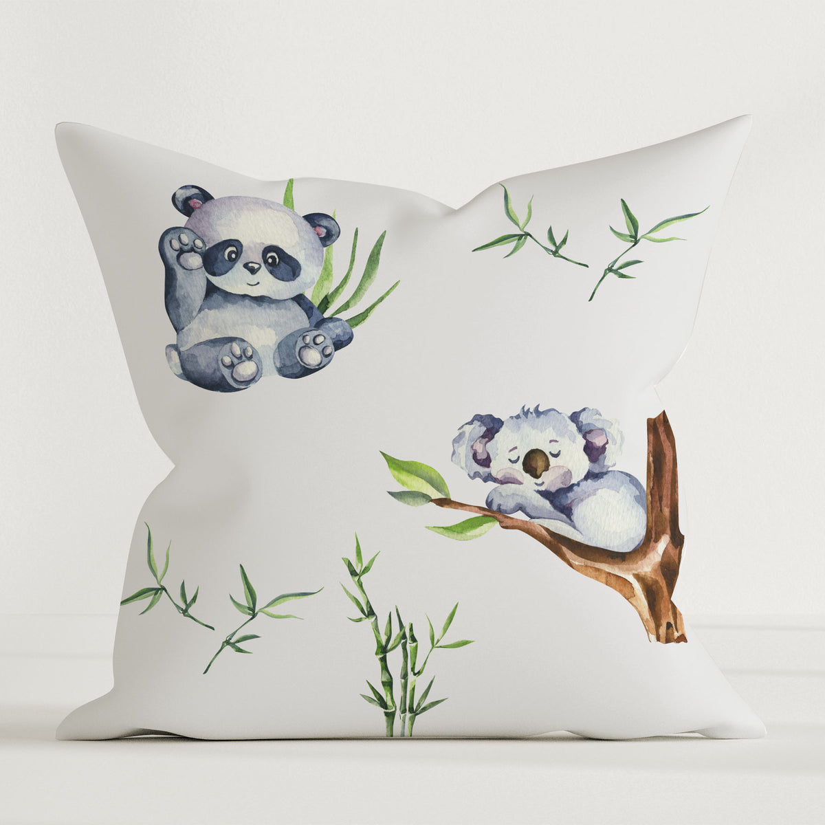 "Koala und Panda" Premium Kinder Dekokissen - Leslis