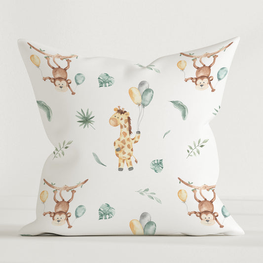 "Affe Giraffe" Premium Kinder Dekokissen - Leslis