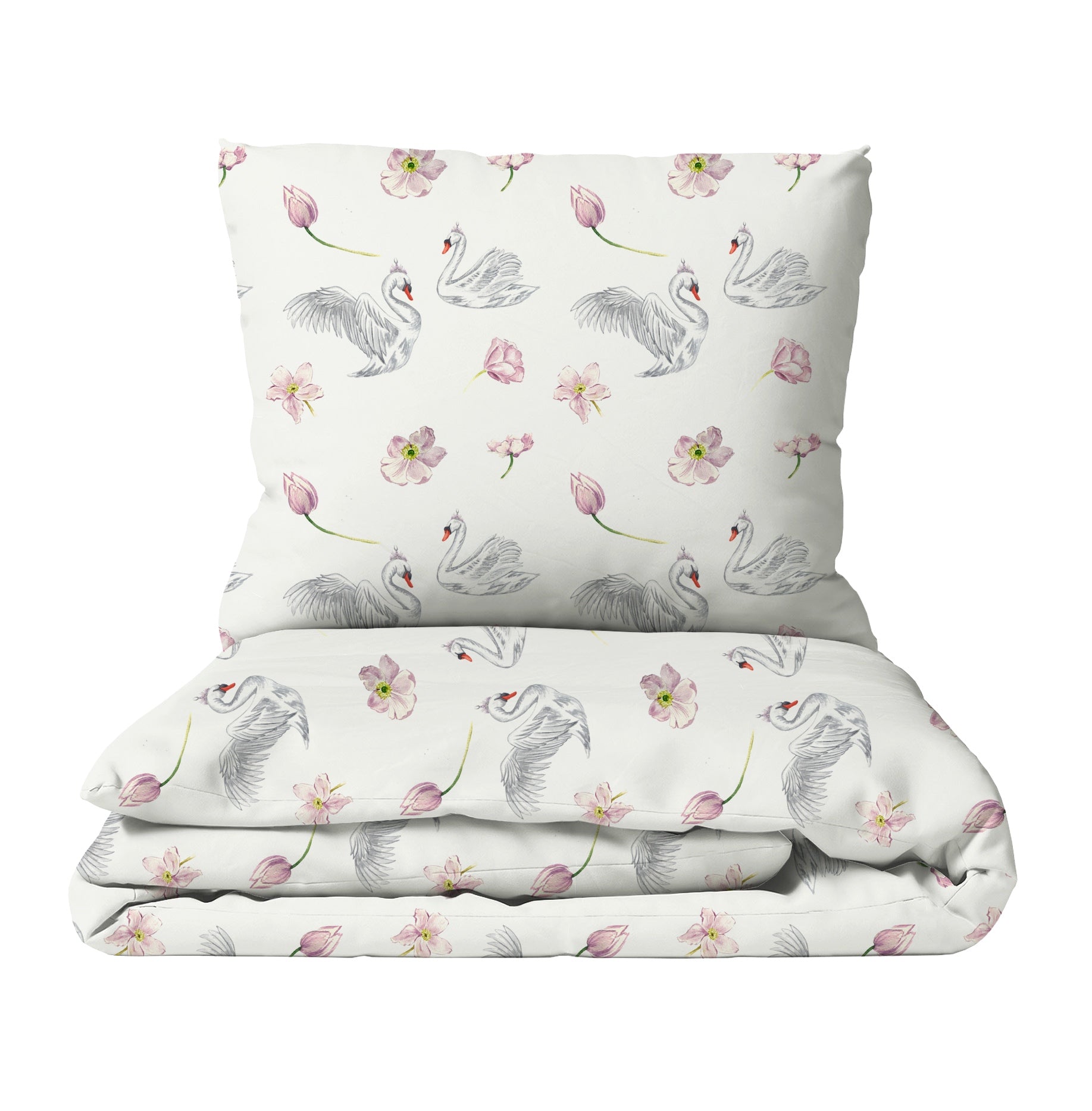 "Swans" premium children's bed linen