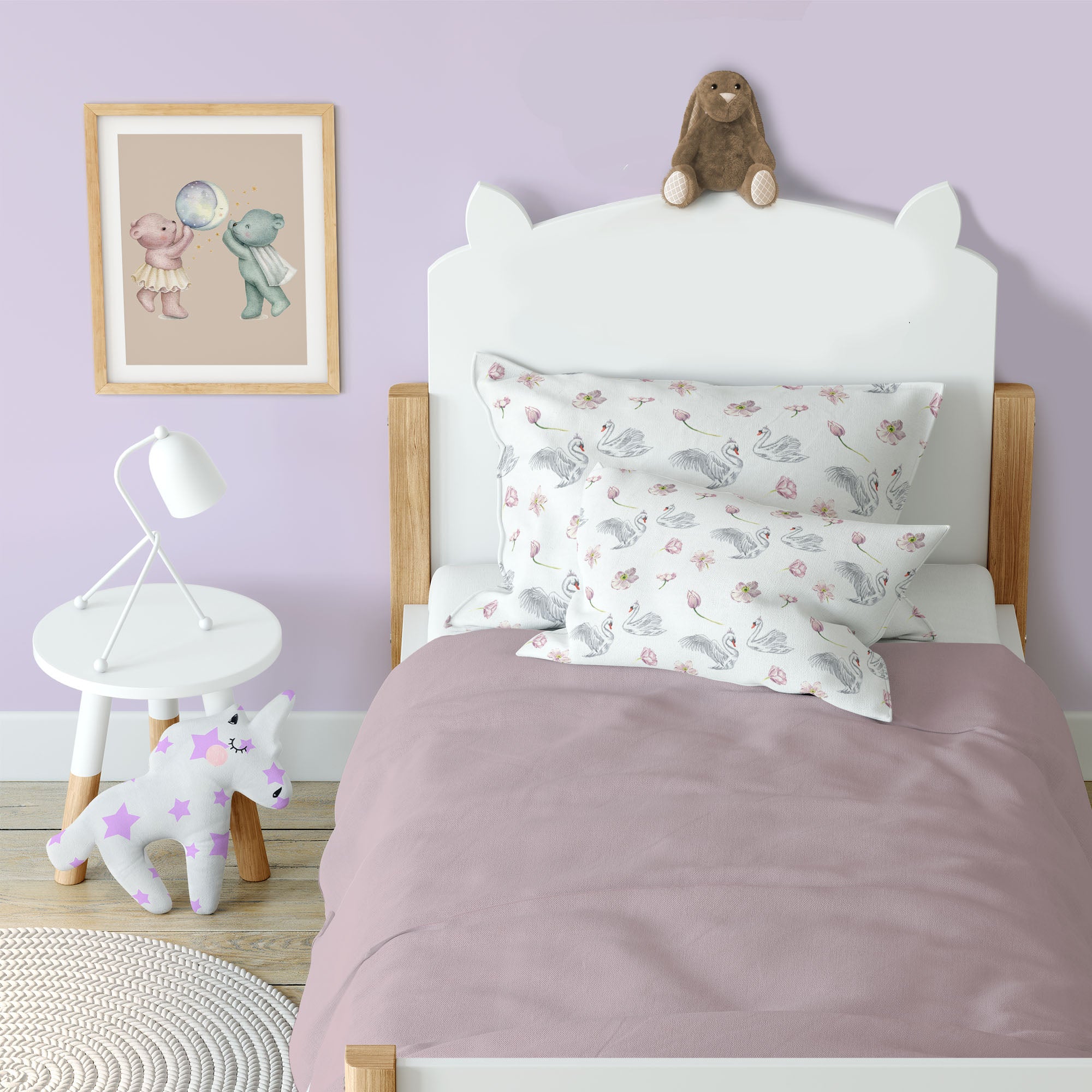 "Swans" premium children's bed linen