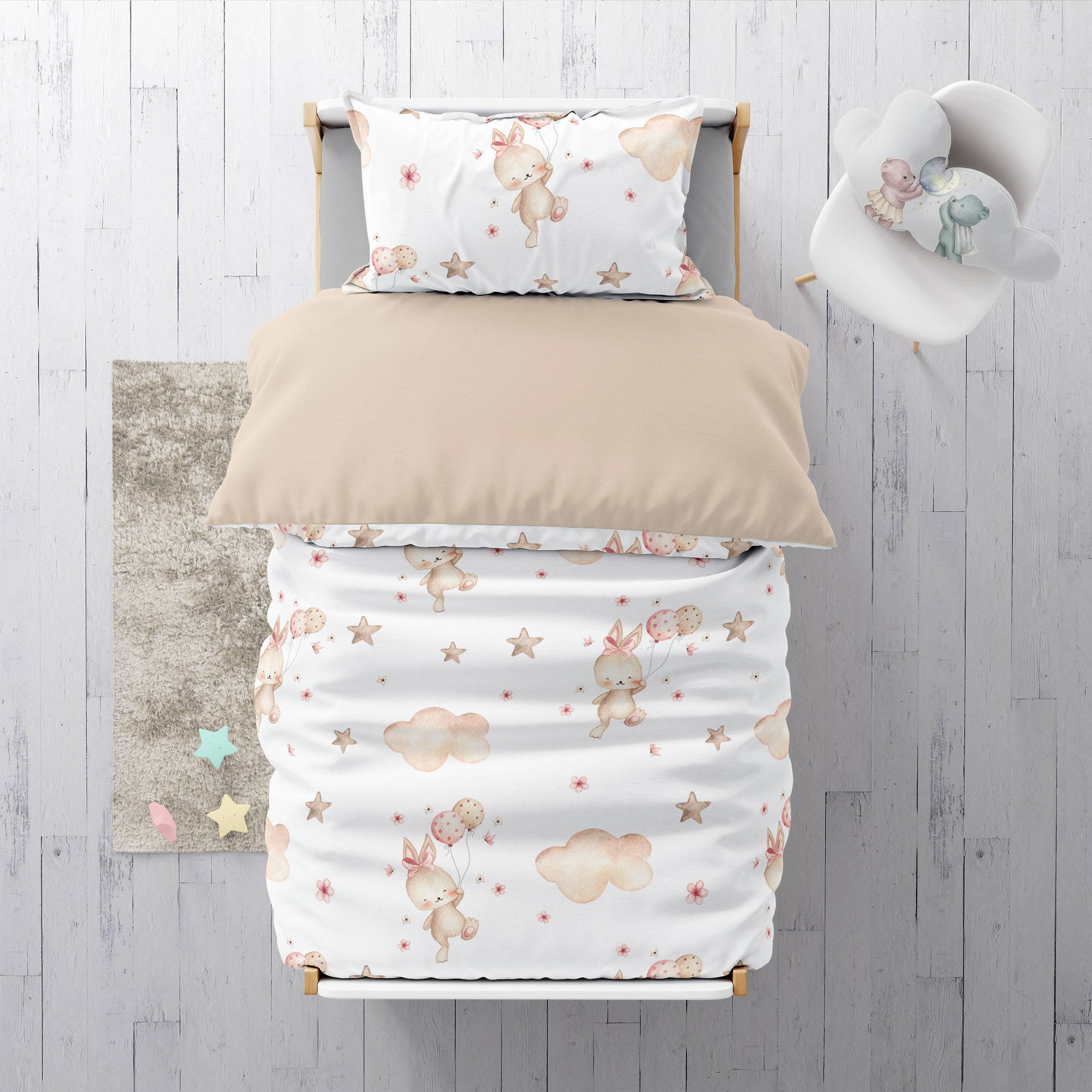 <tc>"Dream bunny" premium children's bed linen</tc>