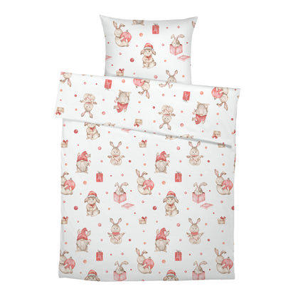 "Christmas bunnies" premium children's bed linen