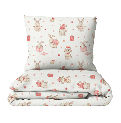 "Christmas bunnies" premium children's bed linen