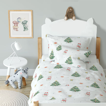 "Snowman" premium children's bed linen