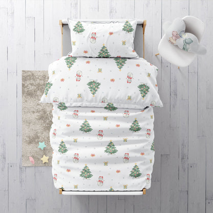 "Snowman" premium children's bed linen