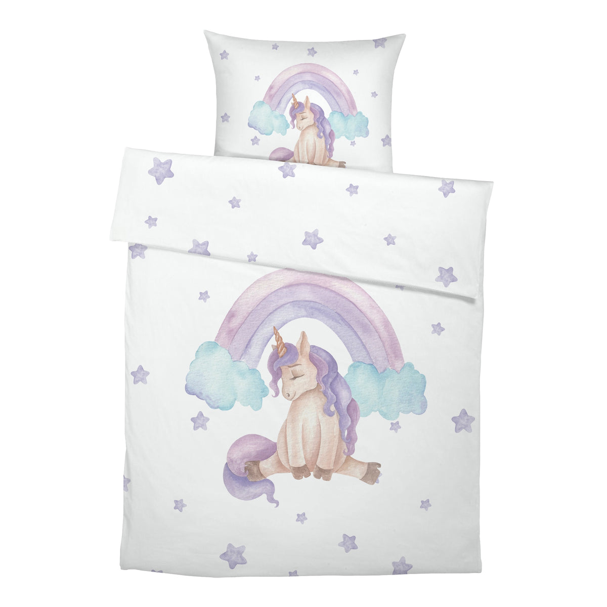 “Mein liebes Einhorn” Premium Kinderbettwäsche - Leslis