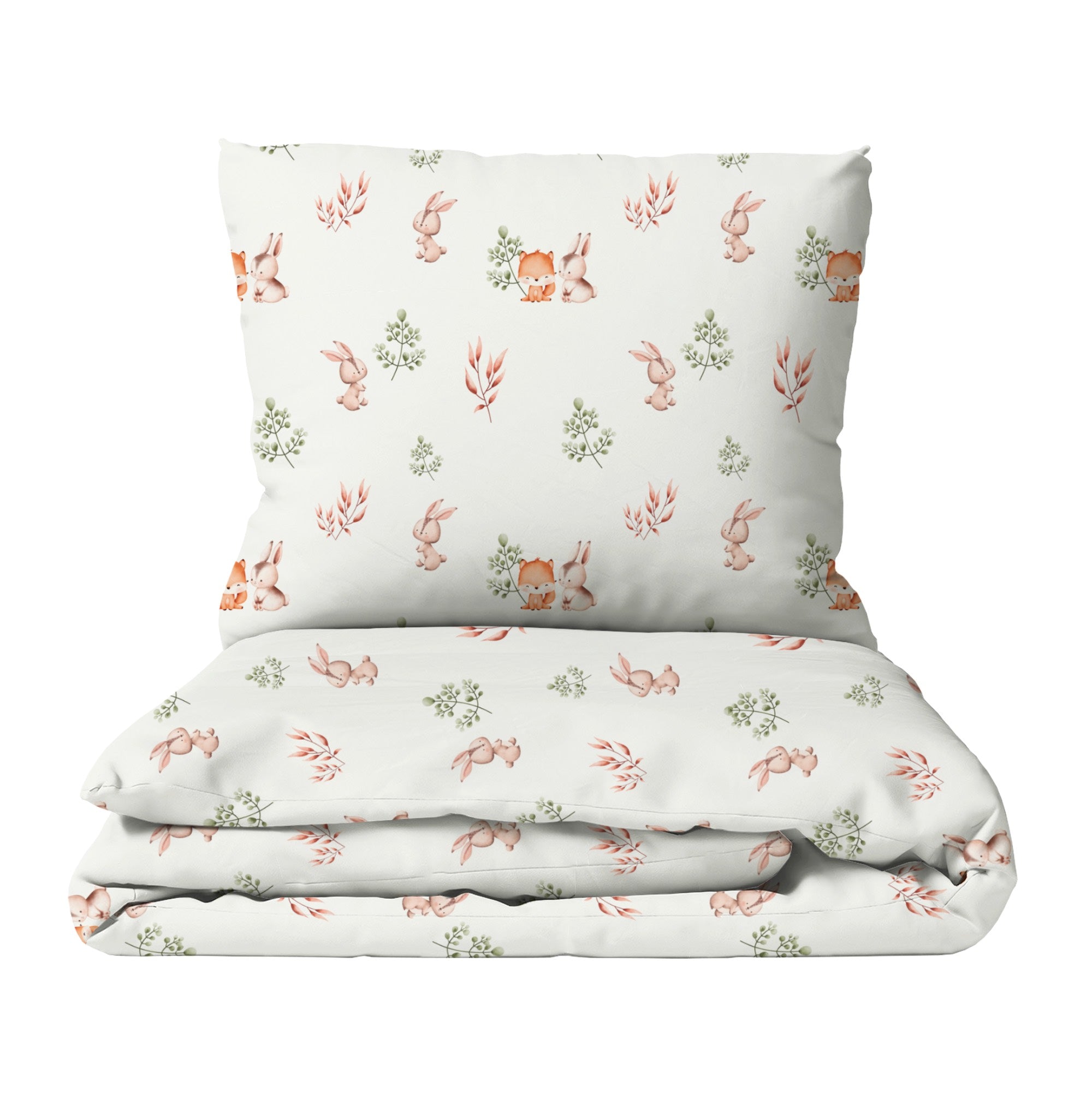 "Fox and rabbit" premium children's bed linen