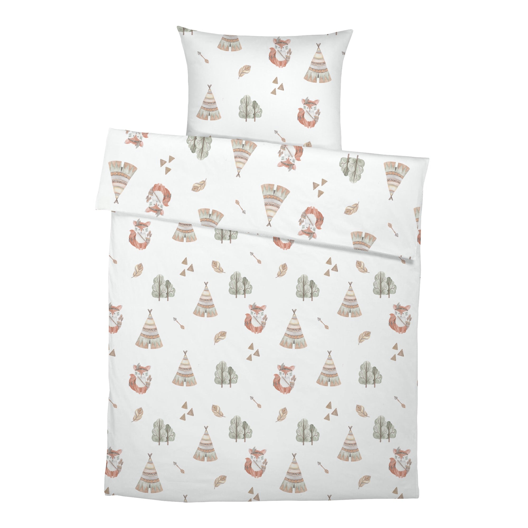 "Boho fox" premium children's bed linen