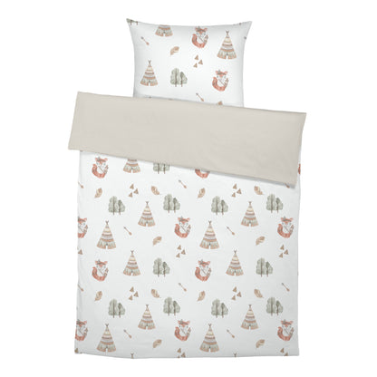 "Boho fox" premium children's bed linen