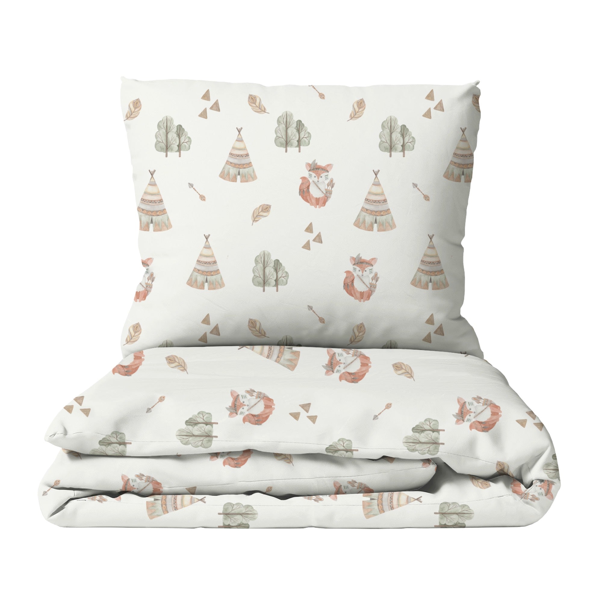 "Boho fox" premium children's bed linen