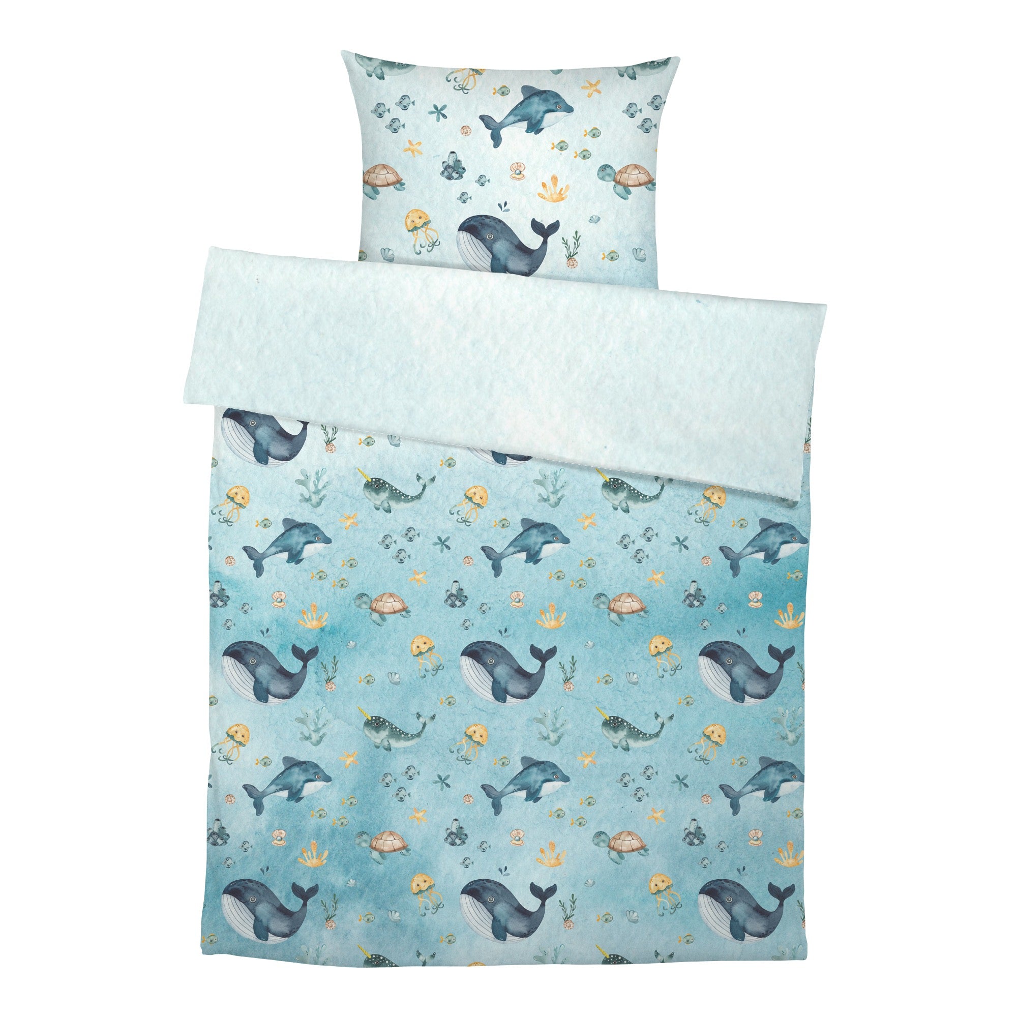 "Underwater world" premium children's bed linen