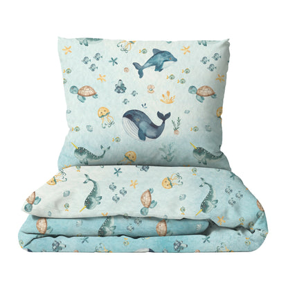 "Underwater world" premium children's bed linen