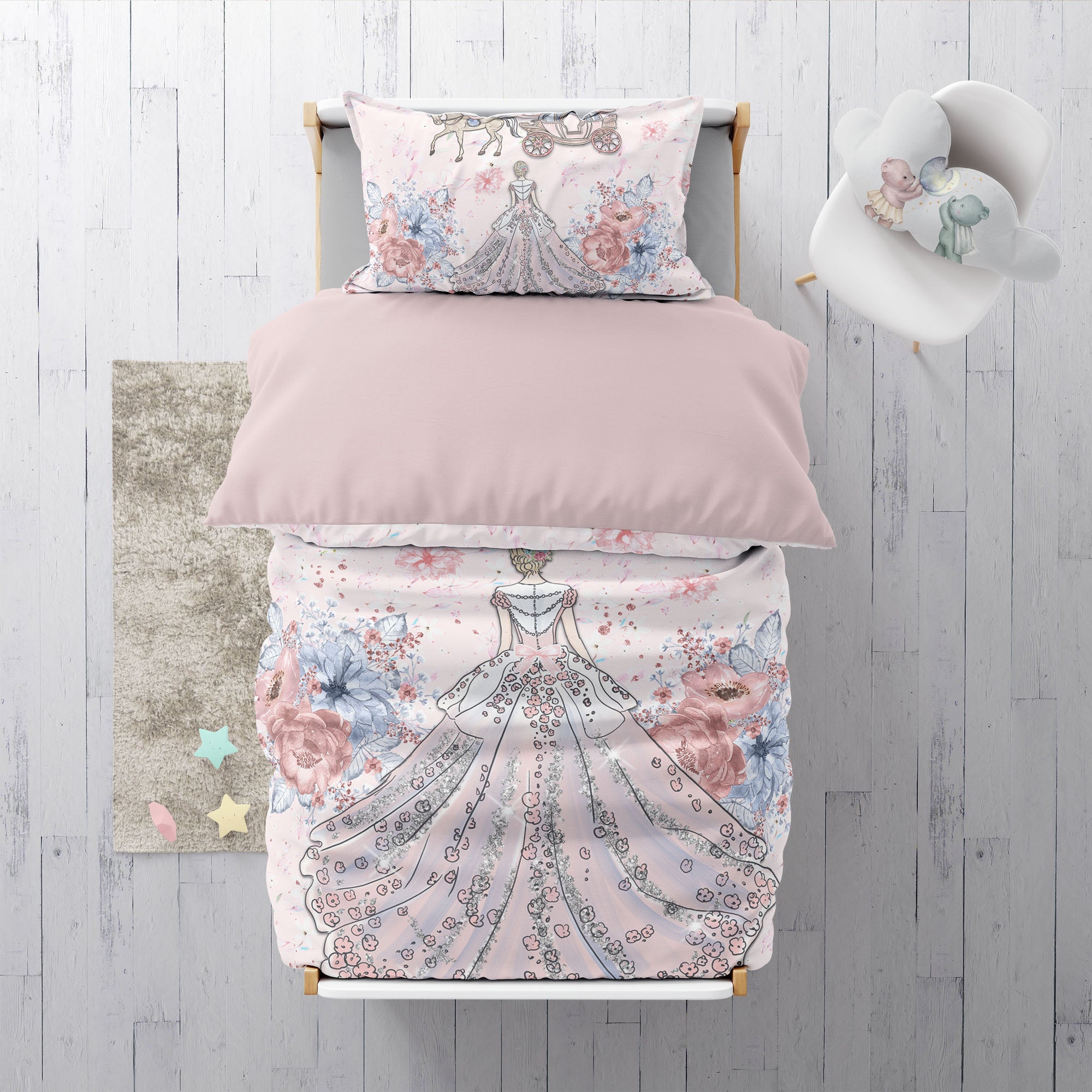 "Flower princess" premium children's bed linen